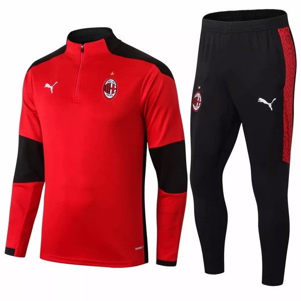 Chandal AC Milan 2020-21 Rojo Negro Blanco